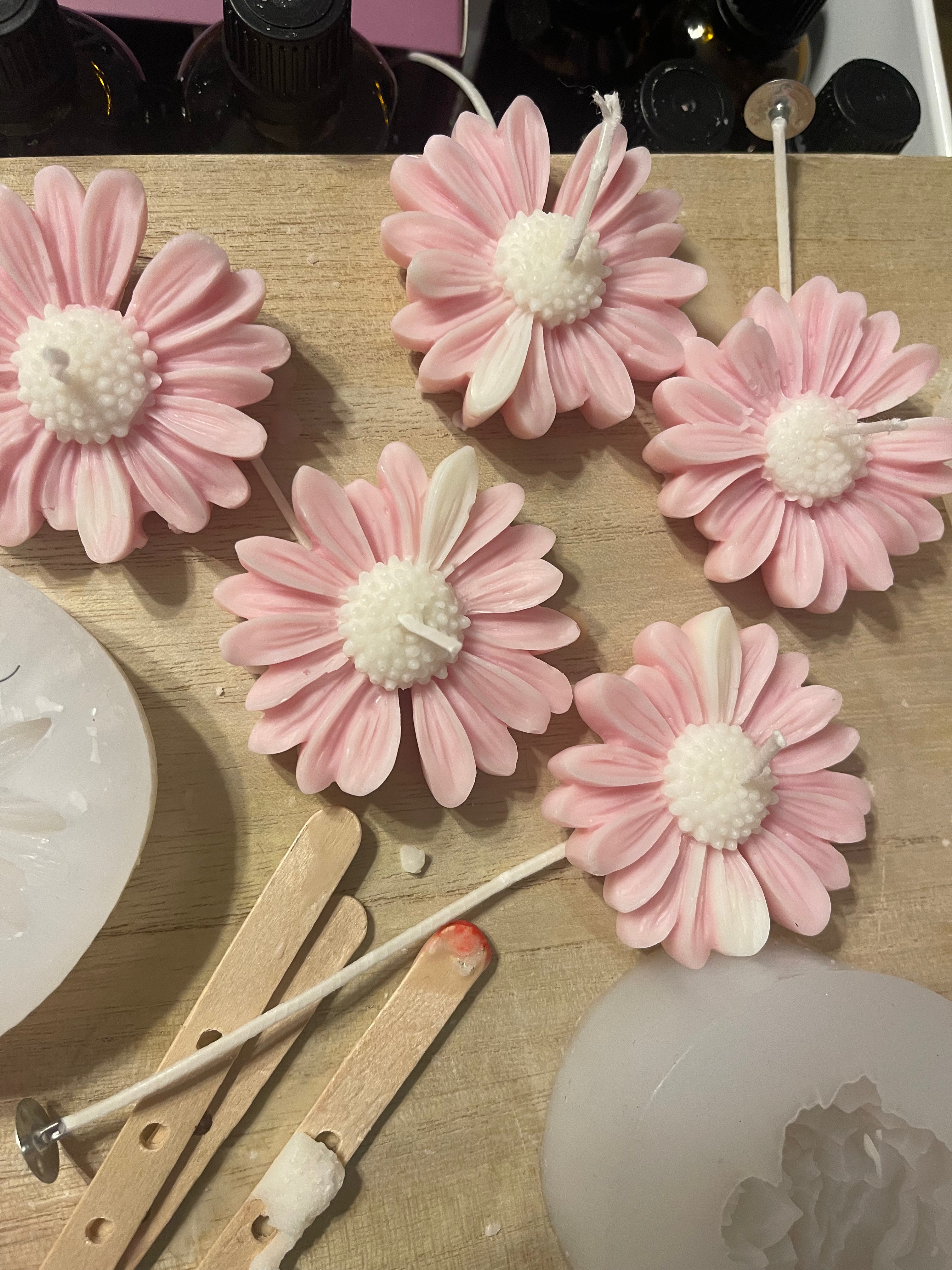 Single flower candles