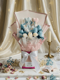 Bloom with Sweetheart - shop_name candles bouquet handmade crafted candlesbouquet bloomcandlesbyuna waxmeltcandles candlesrose rose tulip peony scentcandles soywaxcandles