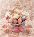 Enchant Blossom Glow - shop_name candles bouquet handmade crafted candlesbouquet bloomcandlesbyuna waxmeltcandles candlesrose rose tulip peony scentcandles soywaxcandles