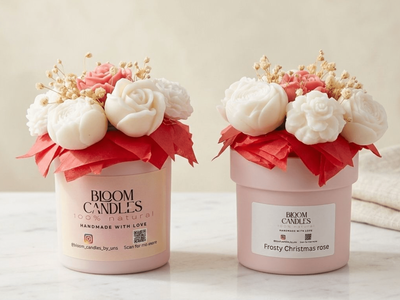 Mini Rose Bouquet - shop_name candles bouquet handmade crafted candlesbouquet bloomcandlesbyuna waxmeltcandles candlesrose rose tulip peony scentcandles soywaxcandles