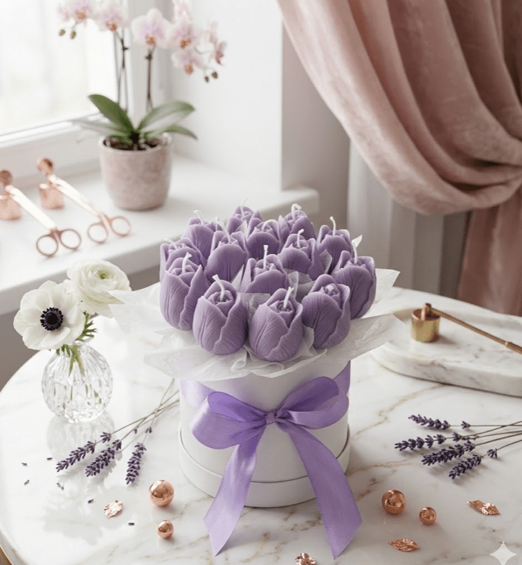 Tulip - Collection (pre order) - shop_name candles bouquet handmade crafted candlesbouquet bloomcandlesbyuna waxmeltcandles candlesrose rose tulip peony scentcandles soywaxcandles