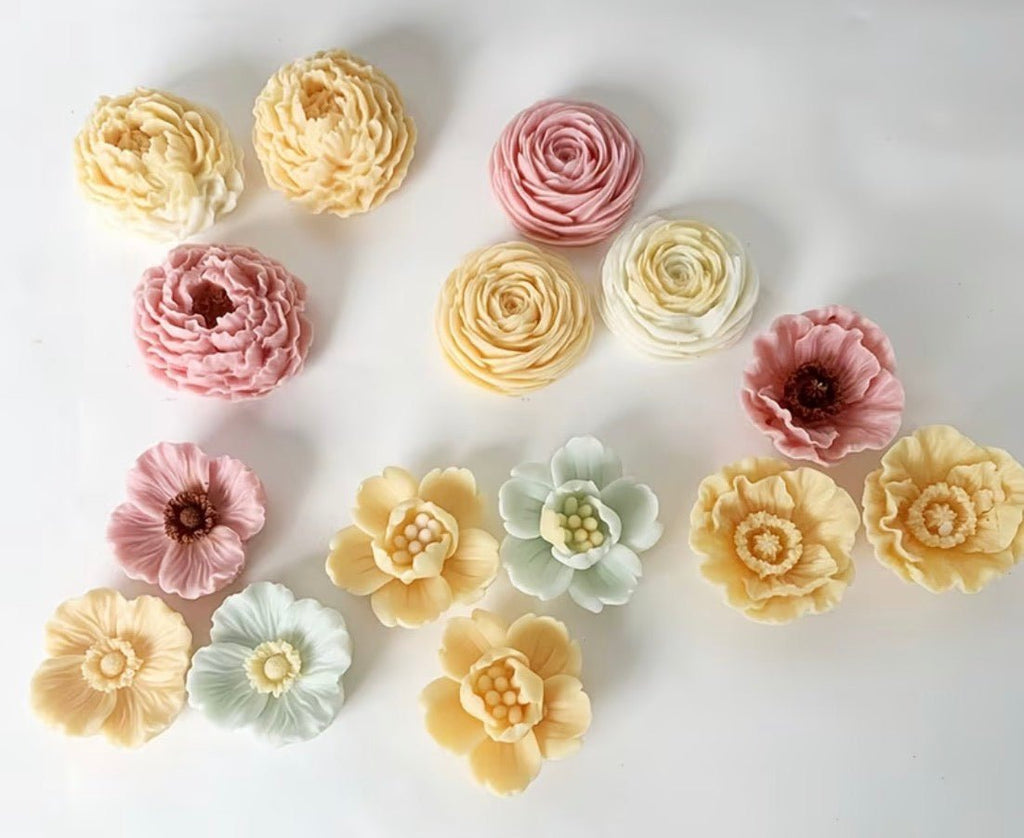 floral candles - shop_name candles bouquet handmade crafted candlesbouquet bloomcandlesbyuna waxmeltcandles candlesrose rose tulip peony scentcandles soywaxcandles