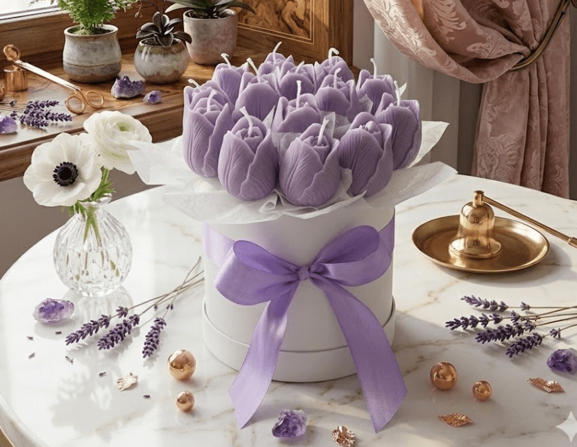 Tulip - Collection (pre order) - shop_name candles bouquet handmade crafted candlesbouquet bloomcandlesbyuna waxmeltcandles candlesrose rose tulip peony scentcandles soywaxcandles