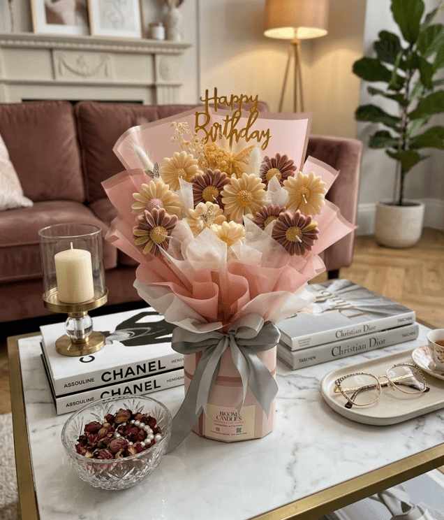 Daisy in the garden - shop_name candles bouquet handmade crafted candlesbouquet bloomcandlesbyuna waxmeltcandles candlesrose rose tulip peony scentcandles soywaxcandles