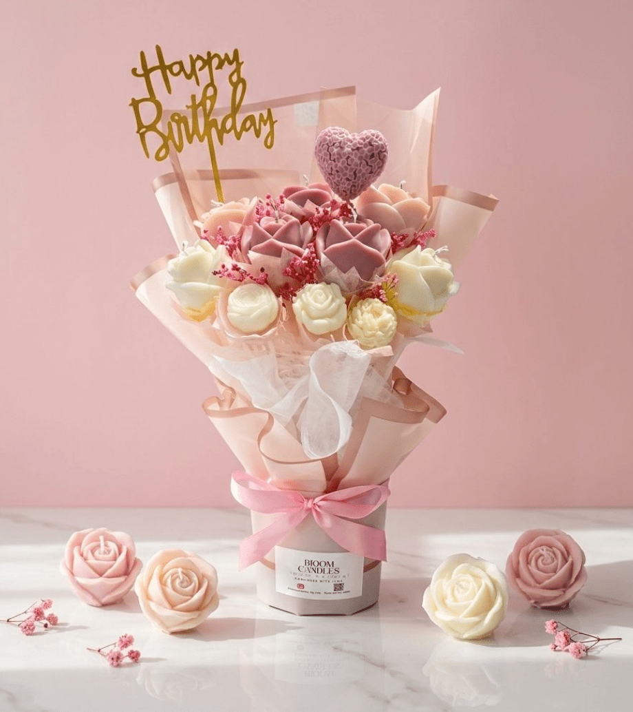 Bloom Floral Whisper - shop_name candles bouquet handmade crafted candlesbouquet bloomcandlesbyuna waxmeltcandles candlesrose rose tulip peony scentcandles soywaxcandles