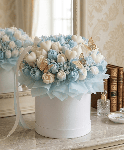 Amour Tulip Bouquet - shop_name candles bouquet handmade crafted candlesbouquet bloomcandlesbyuna waxmeltcandles candlesrose rose tulip peony scentcandles soywaxcandles