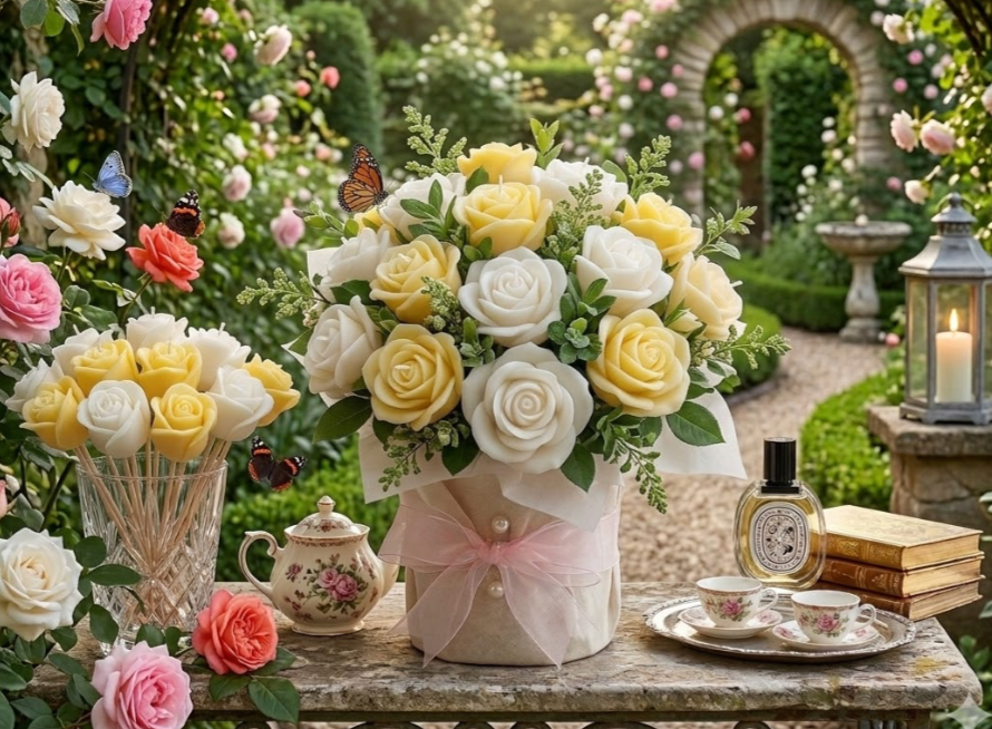 Roses Collections (pre order) - shop_name candles bouquet handmade crafted candlesbouquet bloomcandlesbyuna waxmeltcandles candlesrose rose tulip peony scentcandles soywaxcandles