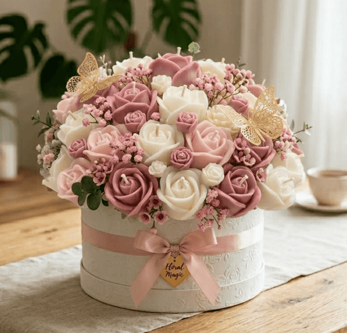 Bloom Floral Whisper - shop_name candles bouquet handmade crafted candlesbouquet bloomcandlesbyuna waxmeltcandles candlesrose rose tulip peony scentcandles soywaxcandles